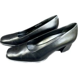 Rockport pumps, sz 11, block heels, black leather